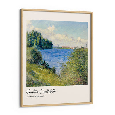 Gustave Caillebotte - The Seine At Argenteuil Nook At You Matte Paper Wooden Frame