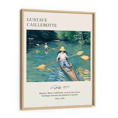 Gustave Caillebotte - Skiffs 1877 Nook At You Matte Paper Wooden Frame