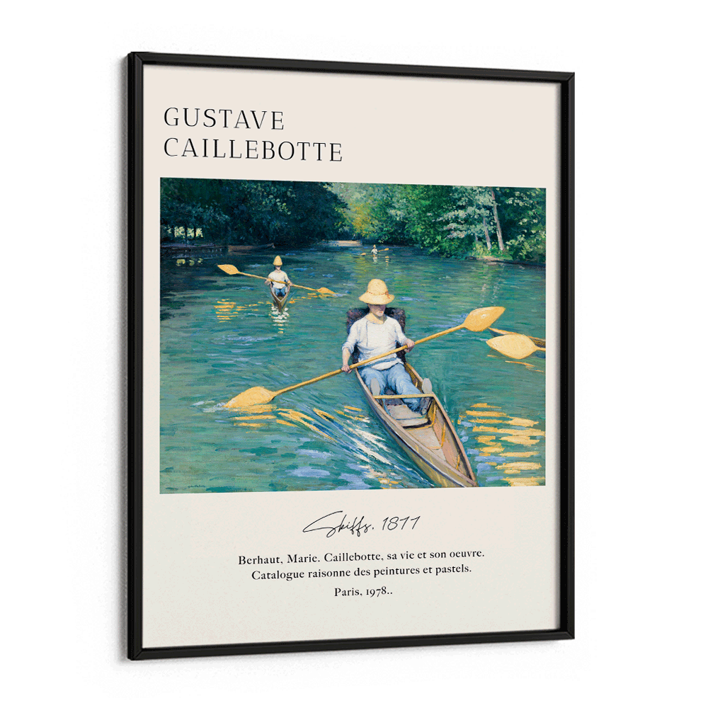 Gustave Caillebotte - Skiffs 1877 Nook At You Matte Paper Black Frame