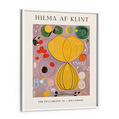 Hilma AF Klint - No. 7 Adulthood Nook At You Matte Paper White Frame