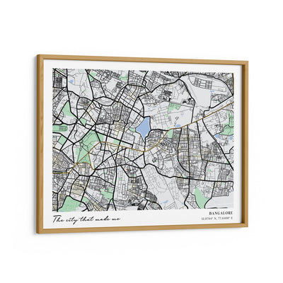 Map Art - The Habitat (Horizontal) Nook At You Matte Paper Wooden Frame