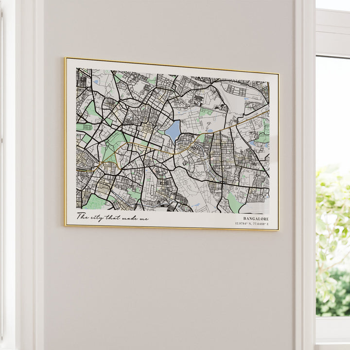Map Art - The Habitat (Horizontal) Nook At You Matte Paper Rolled Art