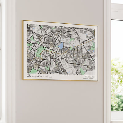 Map Art - The Habitat (Horizontal) Nook At You Matte Paper Rolled Art
