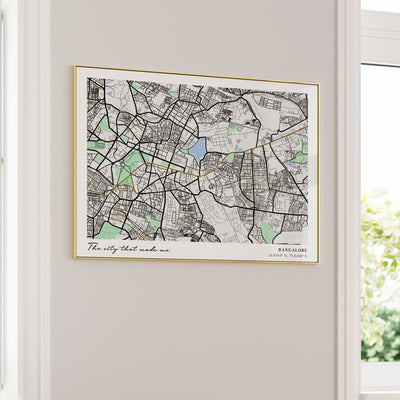 Map Art - The Habitat (Horizontal) Nook At You Matte Paper Rolled Art