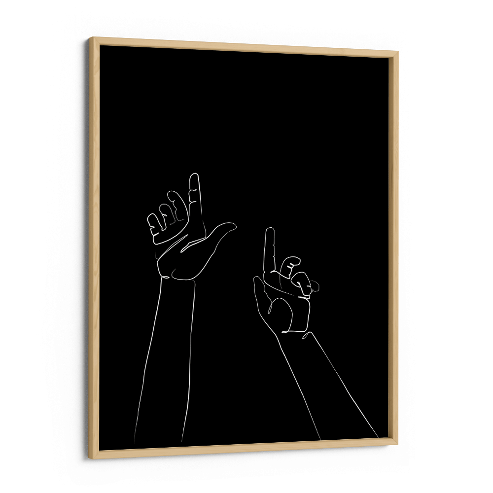 Silent Stretch - Black Nook At You Matte Paper Wooden Frame