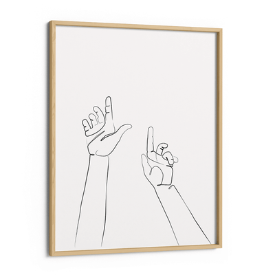 Silent Stretch - White Nook At You Matte Paper Wooden Frame
