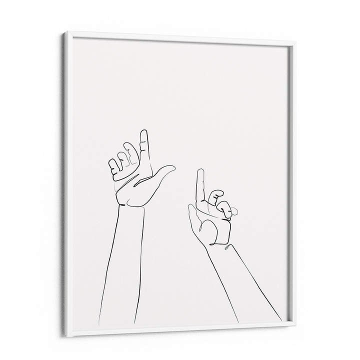 Silent Stretch - White Nook At You Matte Paper White Frame