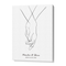 Personalized Line Art - Clasp (White)