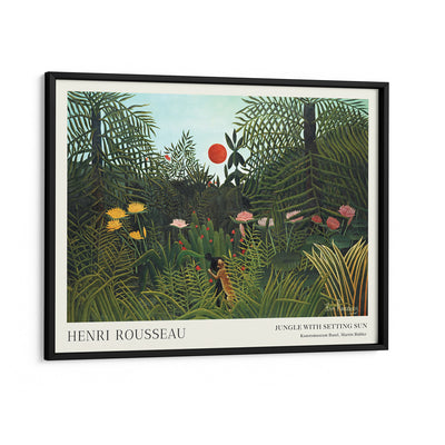 Henri Rousseau - Jungle Nook At You Matte Paper Black Frame