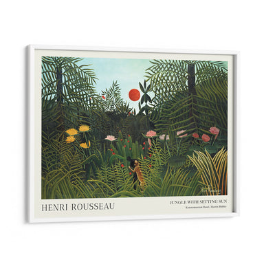 Henri Rousseau - Jungle Nook At You Matte Paper White Frame