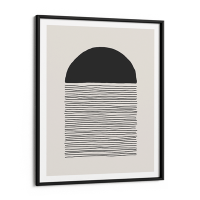 Abstract Geometric VI Nook At You Matte Paper Black Frame