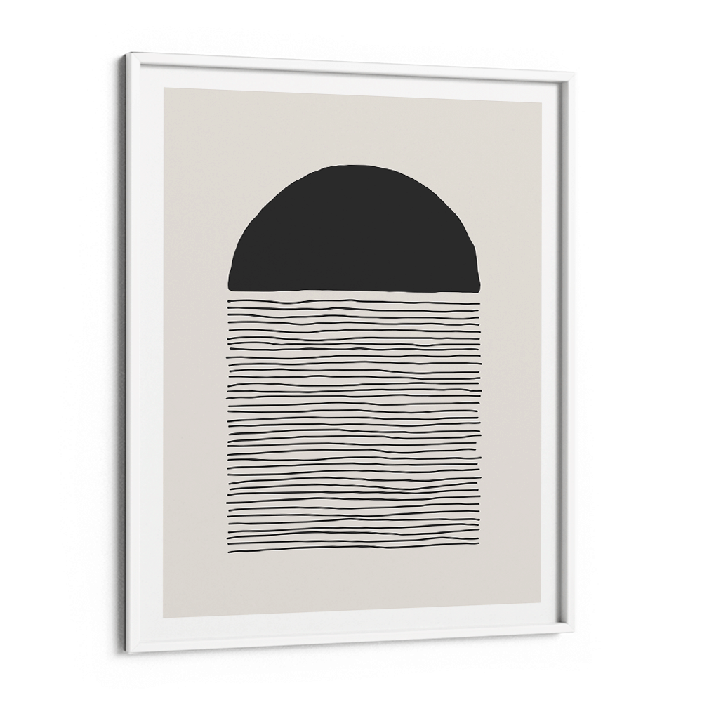 Abstract Geometric VI Abstract Painting-White Frame-Nook At You