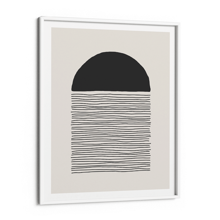 Abstract Geometric VI Abstract Painting-White Frame-Nook At You