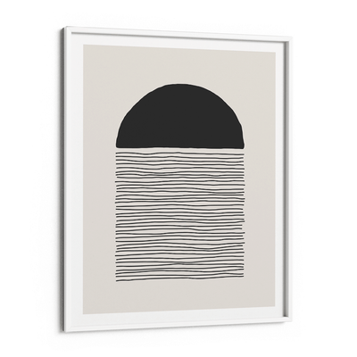 Abstract Geometric VI Nook At You Matte Paper White Frame