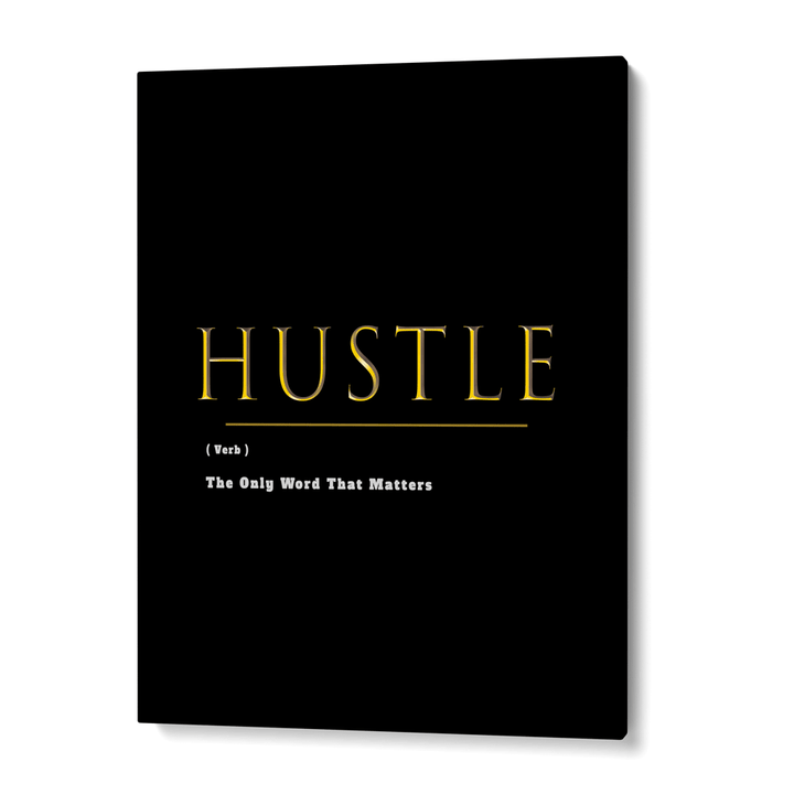 HUSTLE - Definition Print - Gold Nook At You  