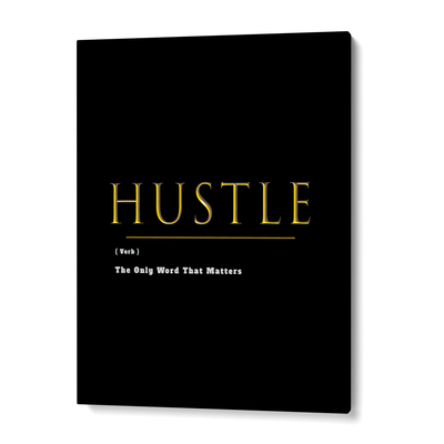 HUSTLE - Definition Print - Gold Nook At You  