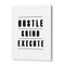 Hustle Grind Execute - White