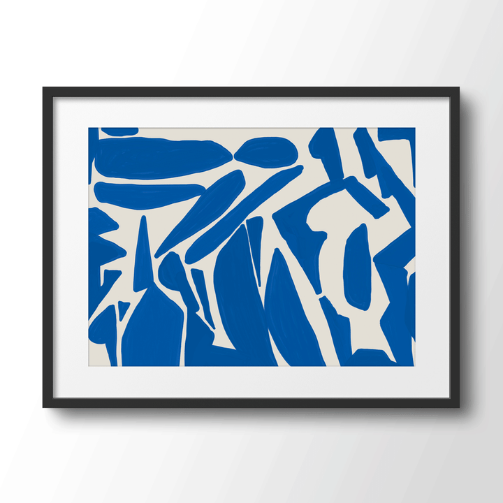 Voyage Abstract Art Paintings-Black Frame With Mount-Nook At You