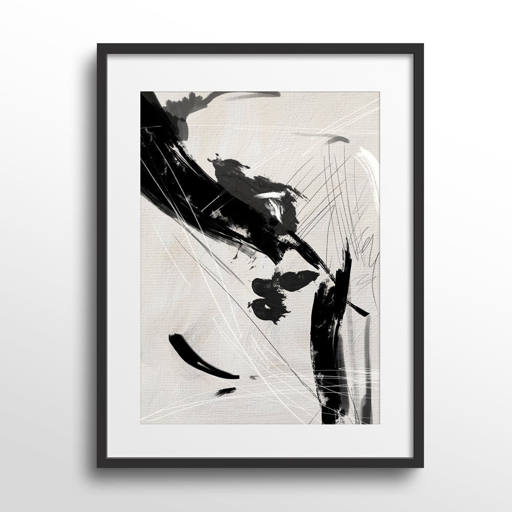 Protest Abstract Wall Art-Black Frame With Mount-Nook At You