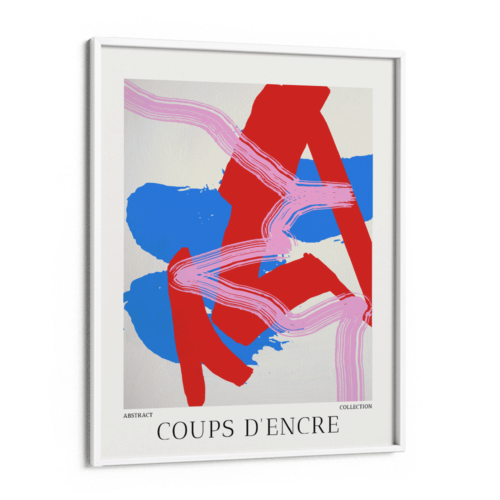 Pink Strokes Nook At You Matte Paper White Frame