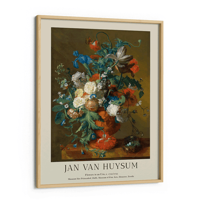 Jan Van Huysum - Flowers In An Urn Nook At You Matte Paper Wooden Frame