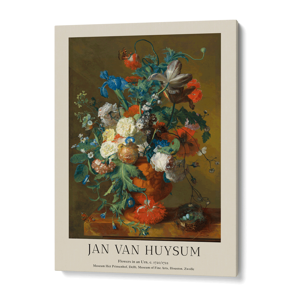 Jan Van Huysum - Flowers In An Urn Nook At You Canvas Gallery Wrap