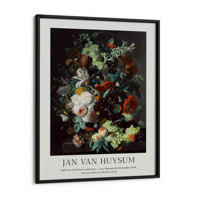 Jan Van Huysum - Still Life Nook At You Matte Paper Black Frame