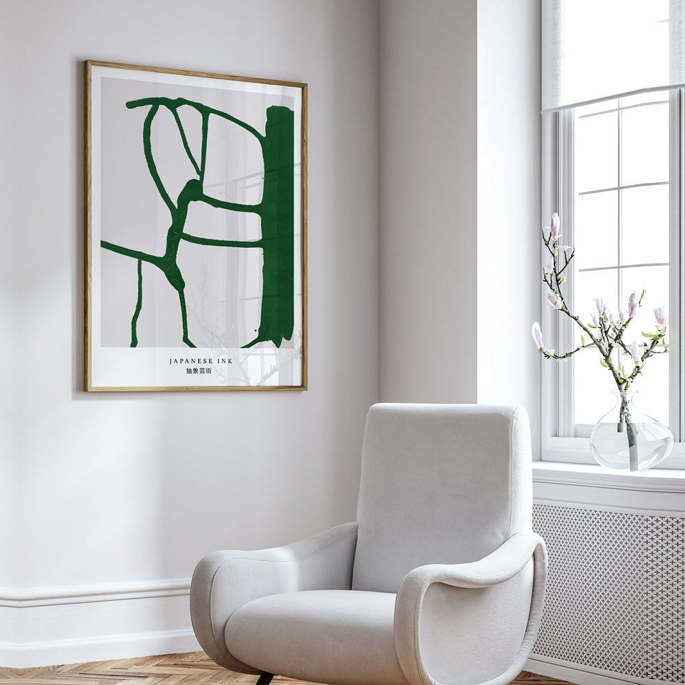 Japanese Ink Abstract Art Paintings-Rolled Art-Nook At You