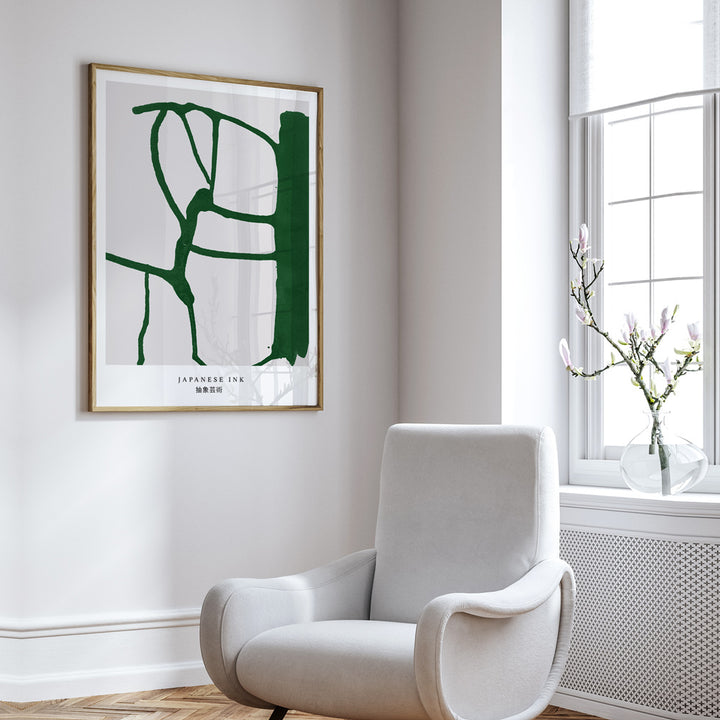 Japanese Ink Abstract Art Paintings-Rolled Art-Nook At You