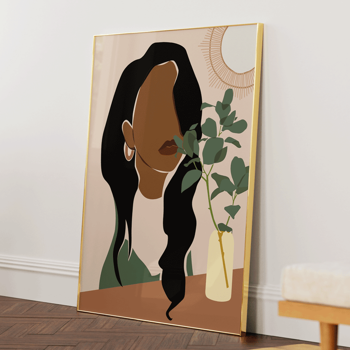 Judgment of Solitude Nook At You Matte Paper Gold Metal Frame