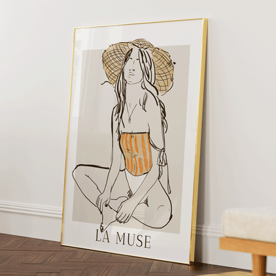 La Muse 2 Nook At You Matte Paper Gold Metal Frame