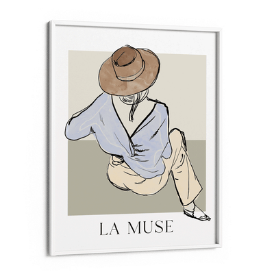 La Muse Nook At You Matte Paper White Frame