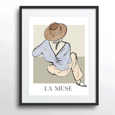 La Muse Nook At You Matte Paper Black Frame With Mount