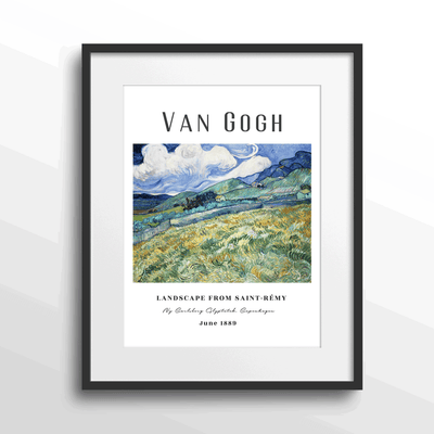 Vincent Van Gogh - Landscape From Saint-Remy (1889) Nook At You  