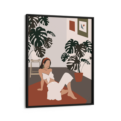 Chillin Nook At You Matte Paper Black Frame