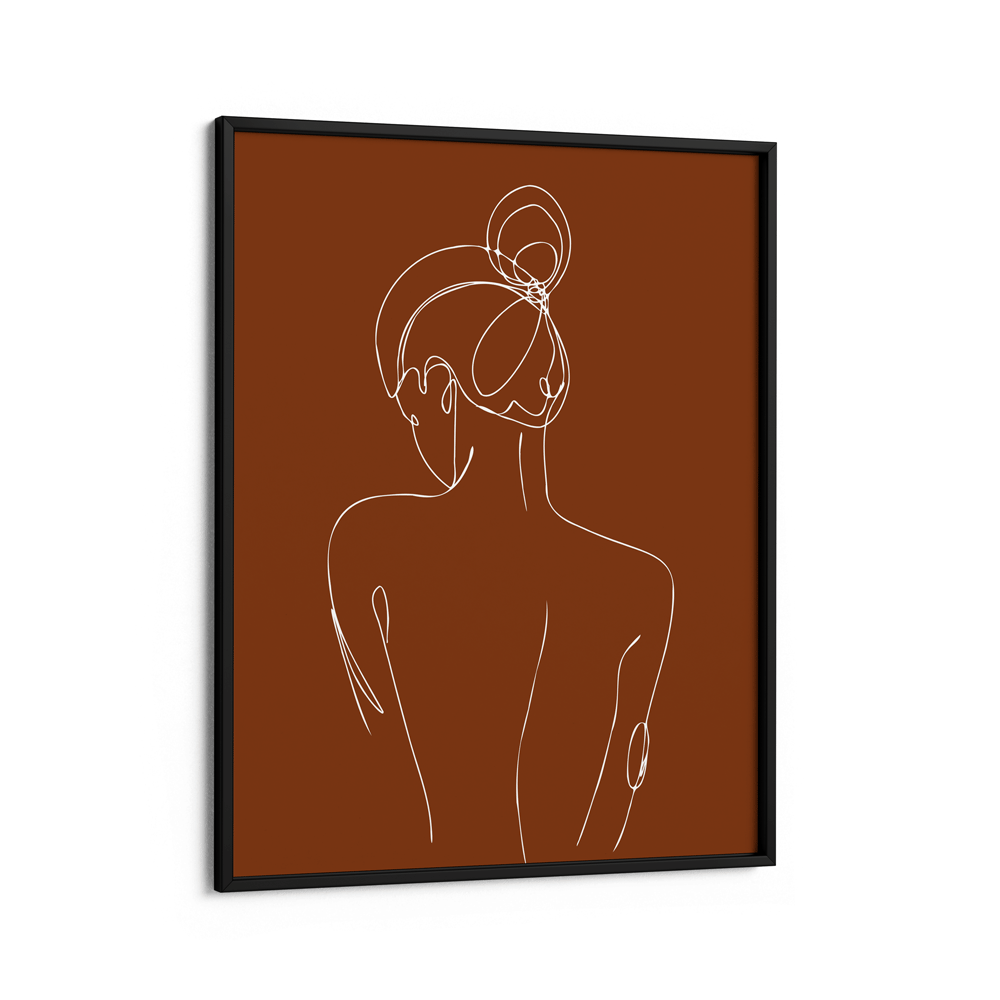 Perspective - Burnt Orange Nook At You Matte Paper Black Frame