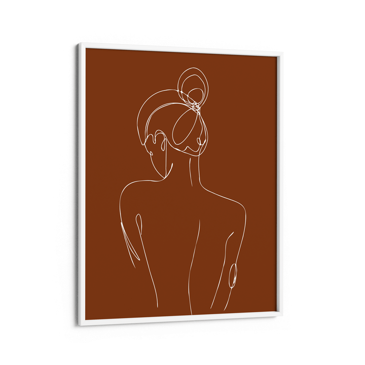 Perspective - Burnt Orange Nook At You Matte Paper White Frame