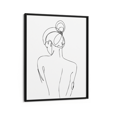 Perspective - White Nook At You Matte Paper Black Frame