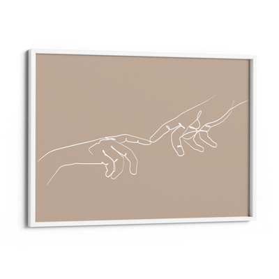 Touch Nook At You Matte Paper White Frame