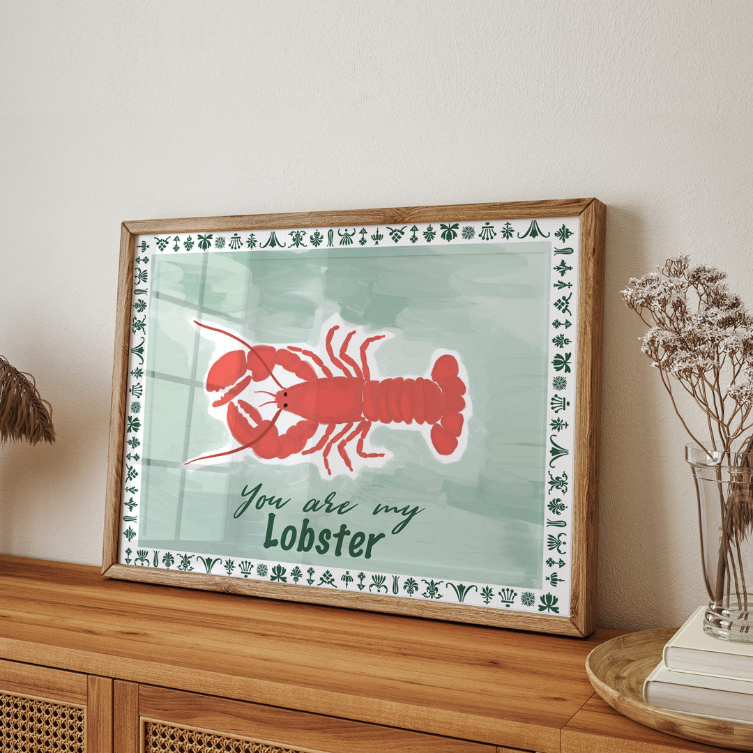 You Are My Lobster Nook At You Matte Paper Rolled Art