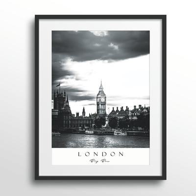 London Nook At You Matte Paper Black Frame With Mount