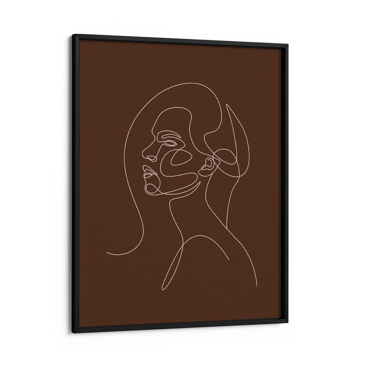 Elated Balance - Brown Nook At You Matte Paper Black Frame