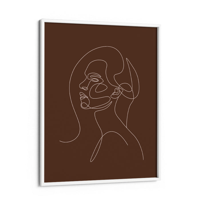 Elated Balance - Brown Nook At You Matte Paper White Frame
