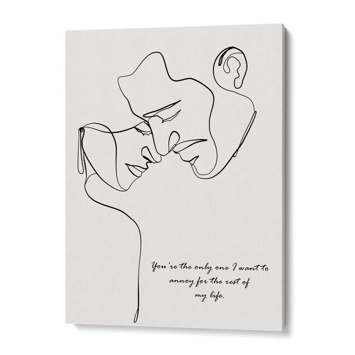 Personalized Line Art - Love (Beige) Nook At You  