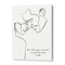 Personalized Line Art - Love (White)