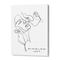 Personalized Line Art - Embrace (White)