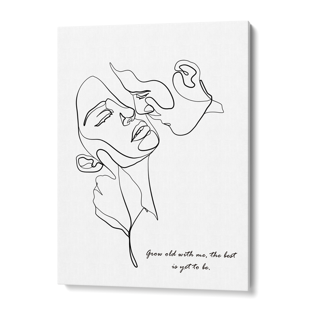 Personalized Line Art - Embrace (White) Nook At You  