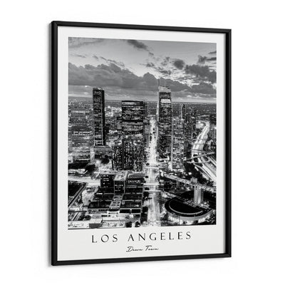 Los Angeles - Down Town Nook At You Matte Paper Black Frame
