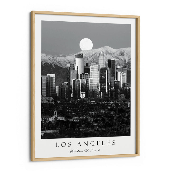 Los Angeles - Wilshire Blvd. Nook At You Premium Luster Paper Wooden Frame