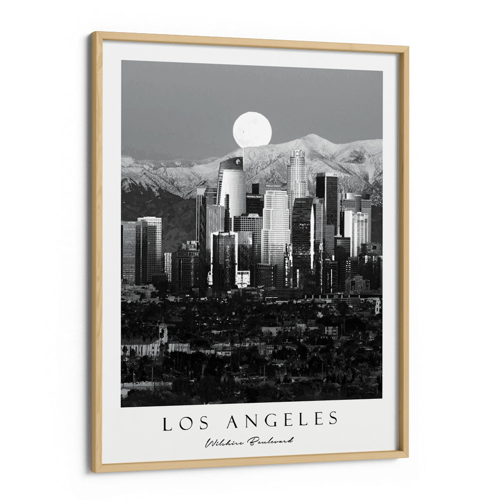 Los Angeles - Wilshire Blvd. Nook At You Premium Luster Paper Wooden Frame